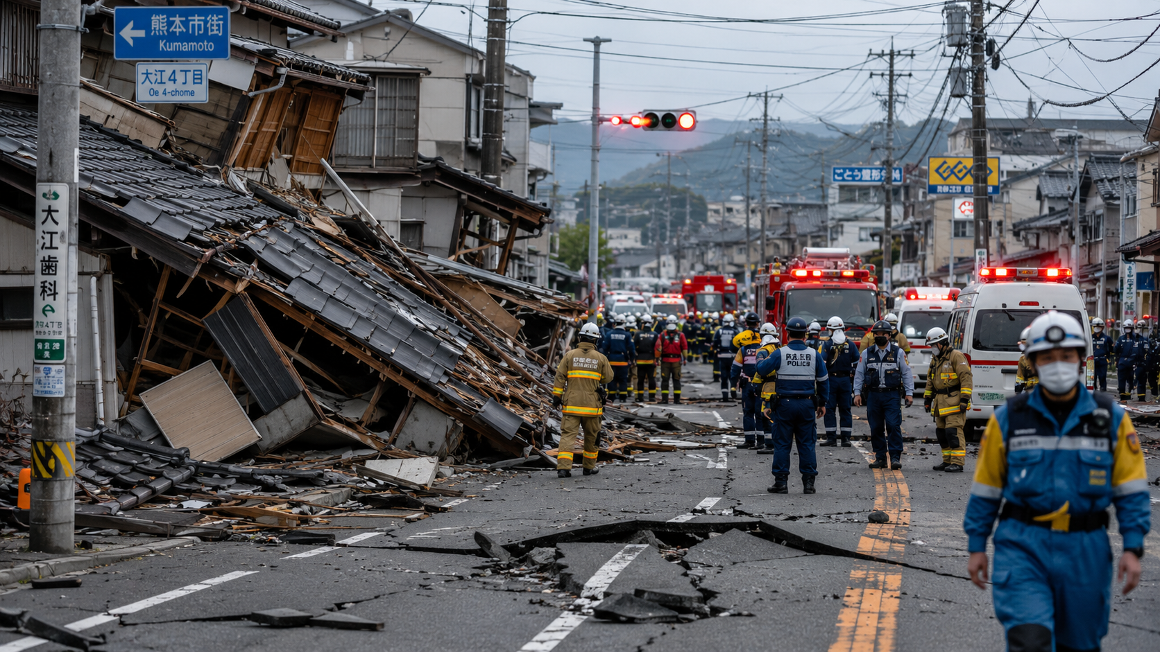 Terremoto de magnitude 7,1 atinge o sul do Japão, deixa feridos e mobiliza equipes de resgate