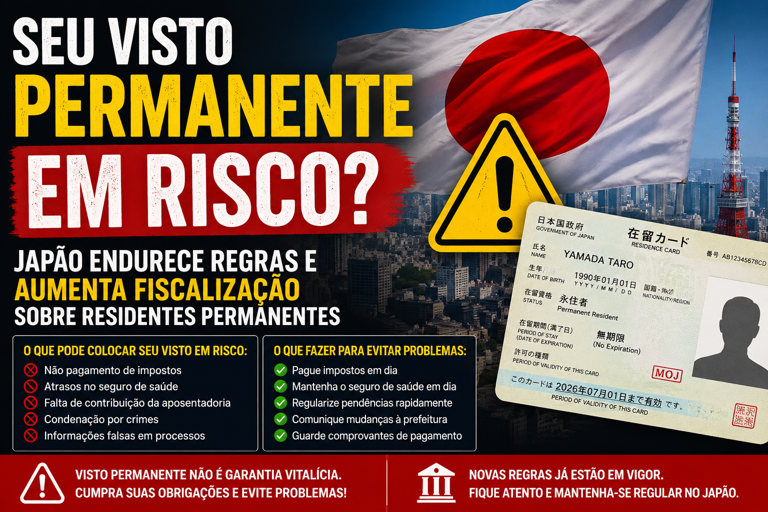 Seu visto permanente está em risco?