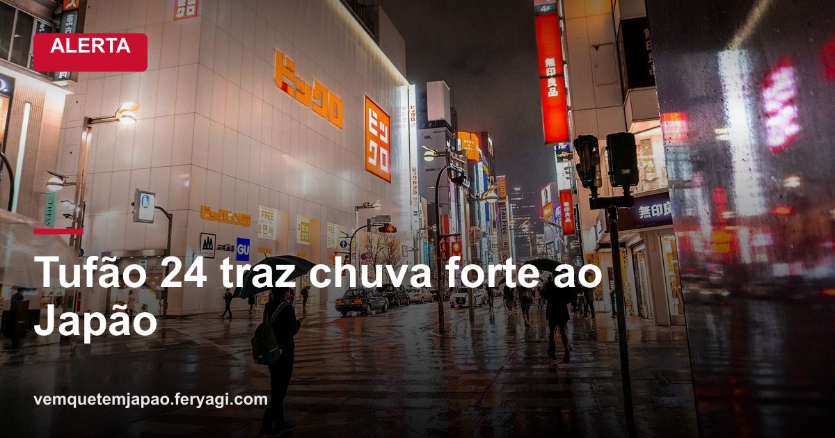 Tufão nº 24 Krovanh se forma ao sul do Japão e traz risco de chuvas fortes de quinta a sábado