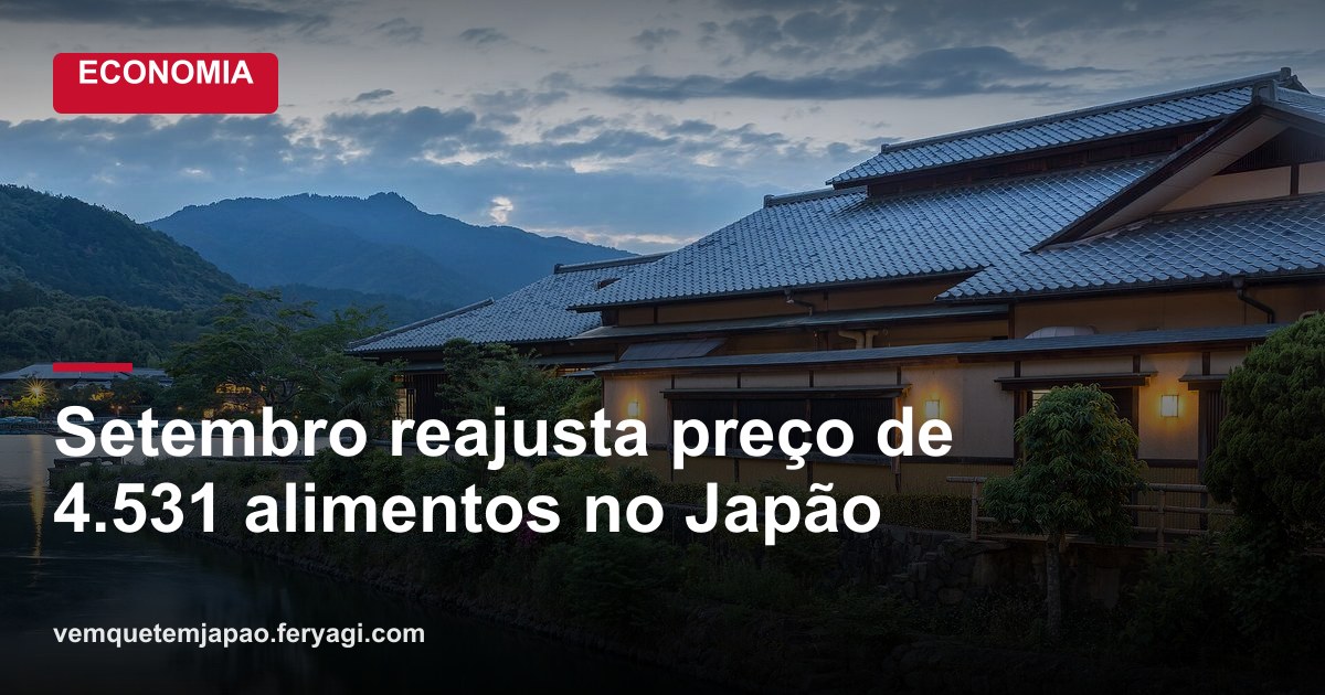 Setembro tem alta de preços em 4.531 alimentos no Japão, maior número em cerca de 3 anos