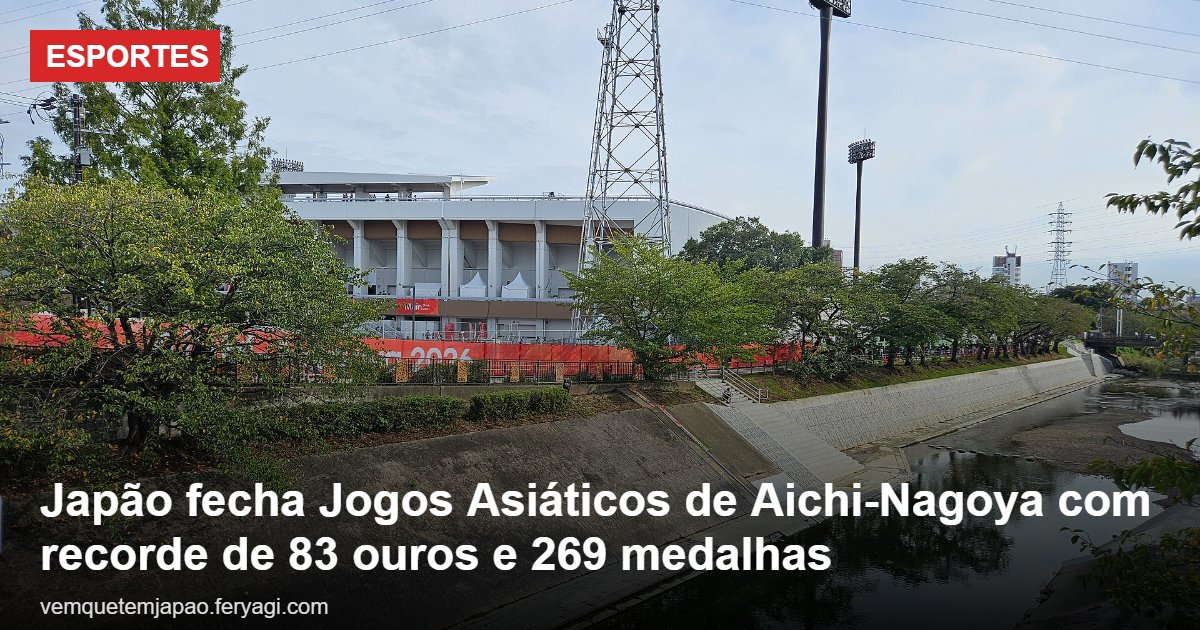Japão fecha Jogos Asiáticos de Aichi-Nagoya com recorde de 83 ouros e 269 medalhas